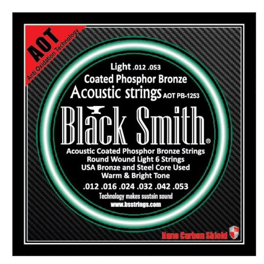 Black Smith Nano Coated Phosphor Bronze Acoustic Guitar Strings - Image 4