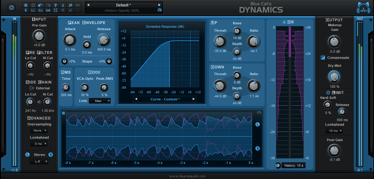 Blue Cat Dynamics Dynamics Processor – Professional Audio Software & Plugin