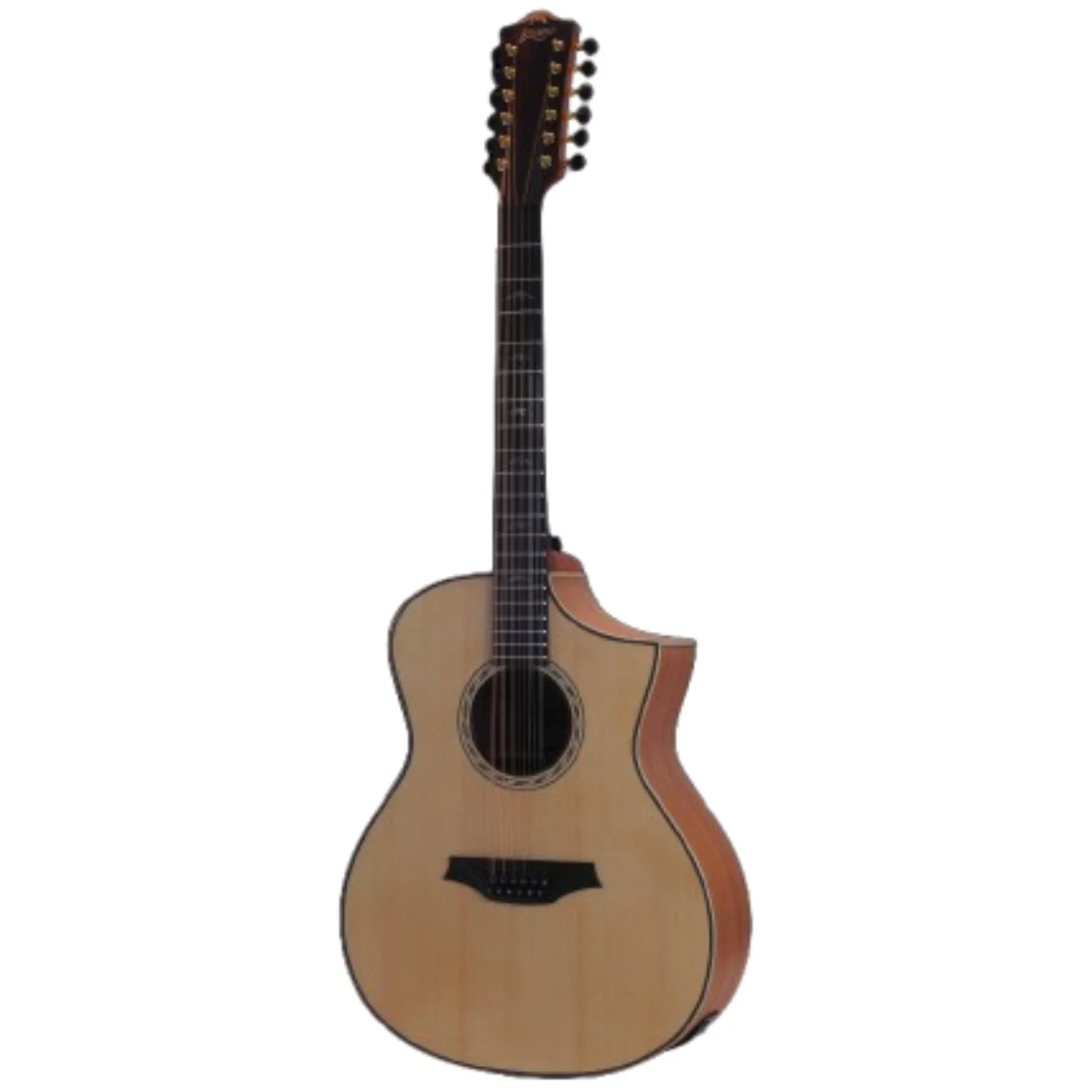 Bromo BAT4CE Tahoma Auditorium 12 String Electro Acoustic Guitar - Image 2