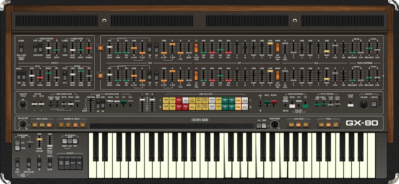 Cherry Audio GX-80 Synthesizer – Professional Audio Software & Plugin - Image 4