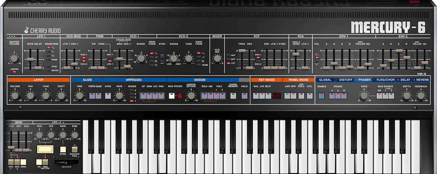 Cherry Audio Mercury-6 Synthesizer – Professional Audio Software & Plugin - Image 4