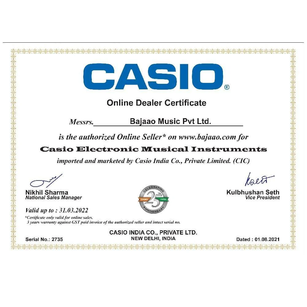 Casio Casiotone CT-S100 61 Key Portable Keyboard With Adapter - Image 5