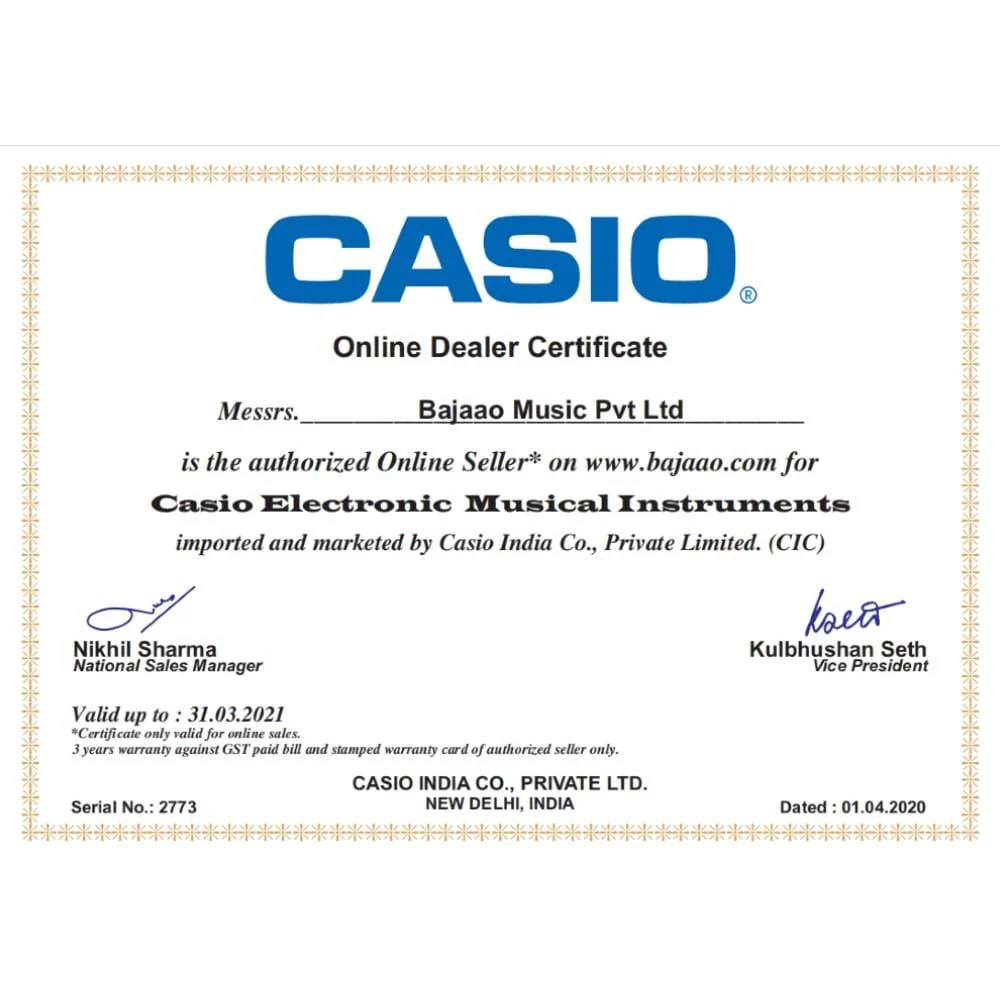 Casio Casiotone CT S200 61 Key Portable Keyboard With Adapter - Image 29