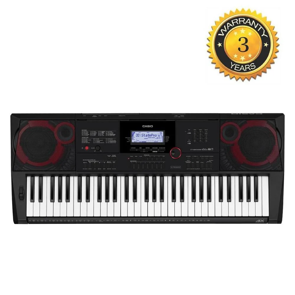 Casio CT-X8000IN 61-Key Portable Keyboard With Power Adapter, Dust Cover, Stand, Online Lessons & Ebook - Image 2
