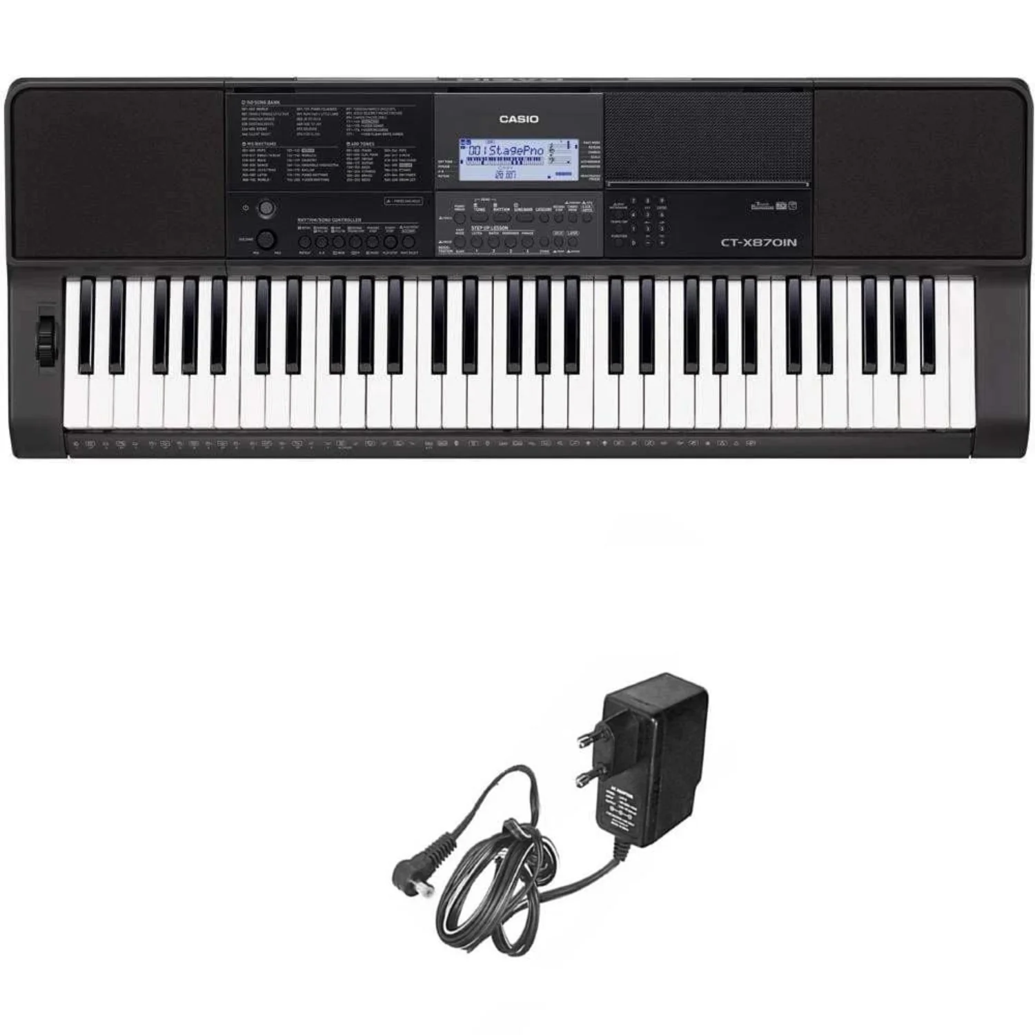 CAS-CTX870IN Portable Keyboard With Adapter