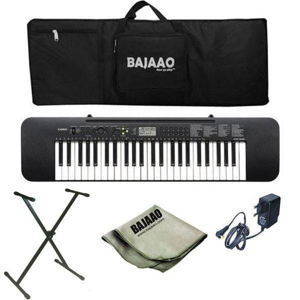 Casio CTK245 Musical Keyboard with Stand, Gigbag, Polishing Cloth and Power Adapter
