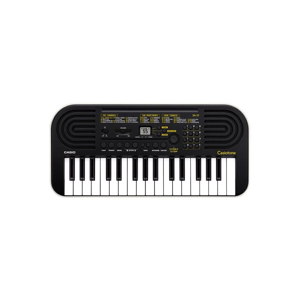 Casio SA-51 Casiotone 32 Key Kids Mini Portable Keyboard with Adapter, Polishing Cloth, Dust Cover, Online Lessons, Warranty & Ebook - Image 4