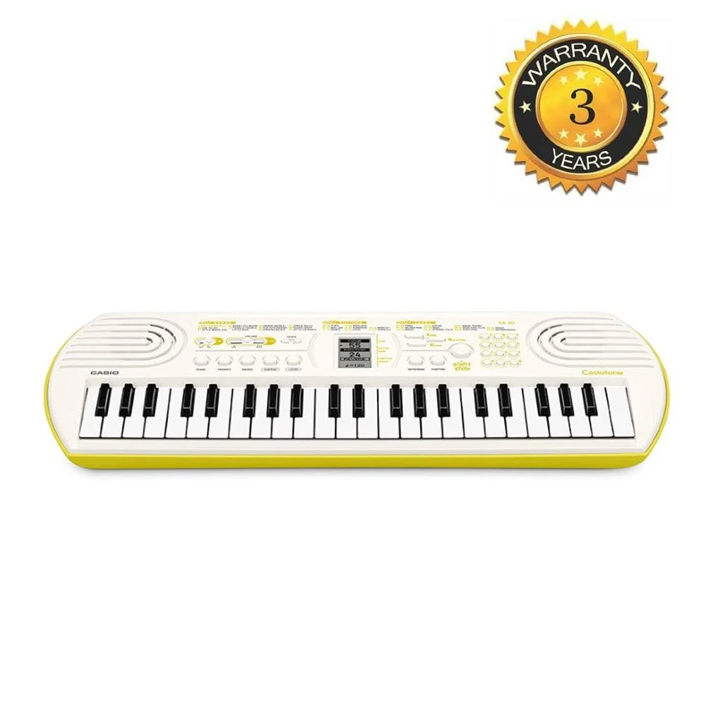 Casio SA-80 Casiotone 44 Key Kids Mini Portable Keyboard with Adapter, Polishing Cloth, Dust Cover, Online Lessons, Warranty & Ebook - Image 3