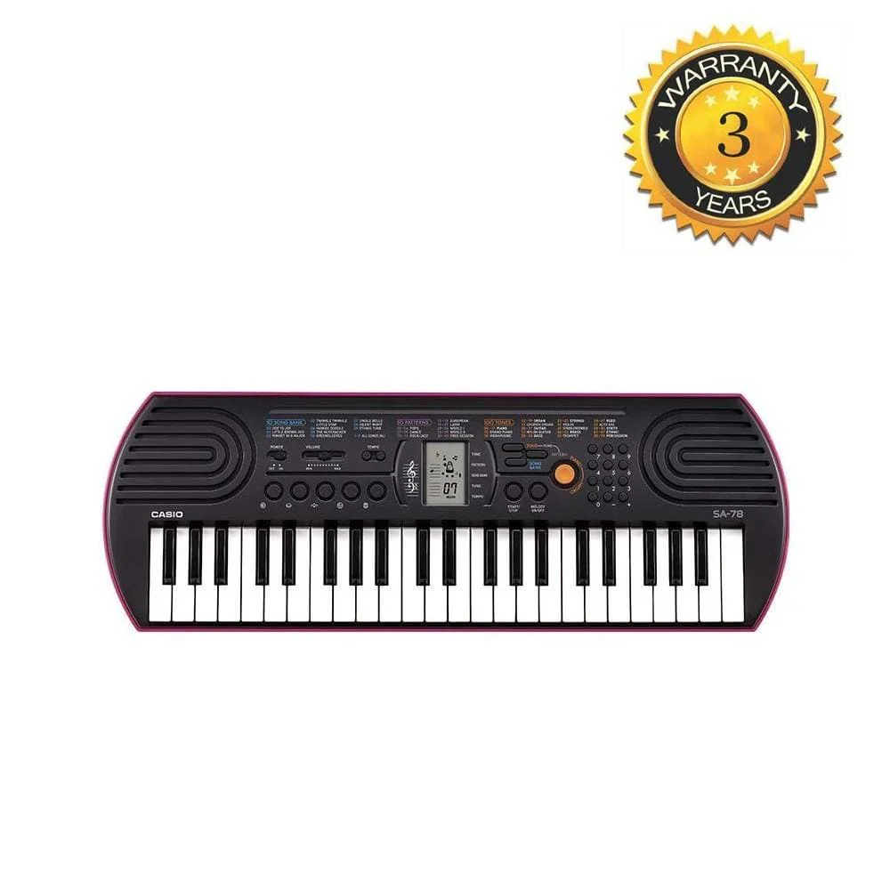 Casio SA78 Kids Mini Portable Keyboard With Adapter - Image 2