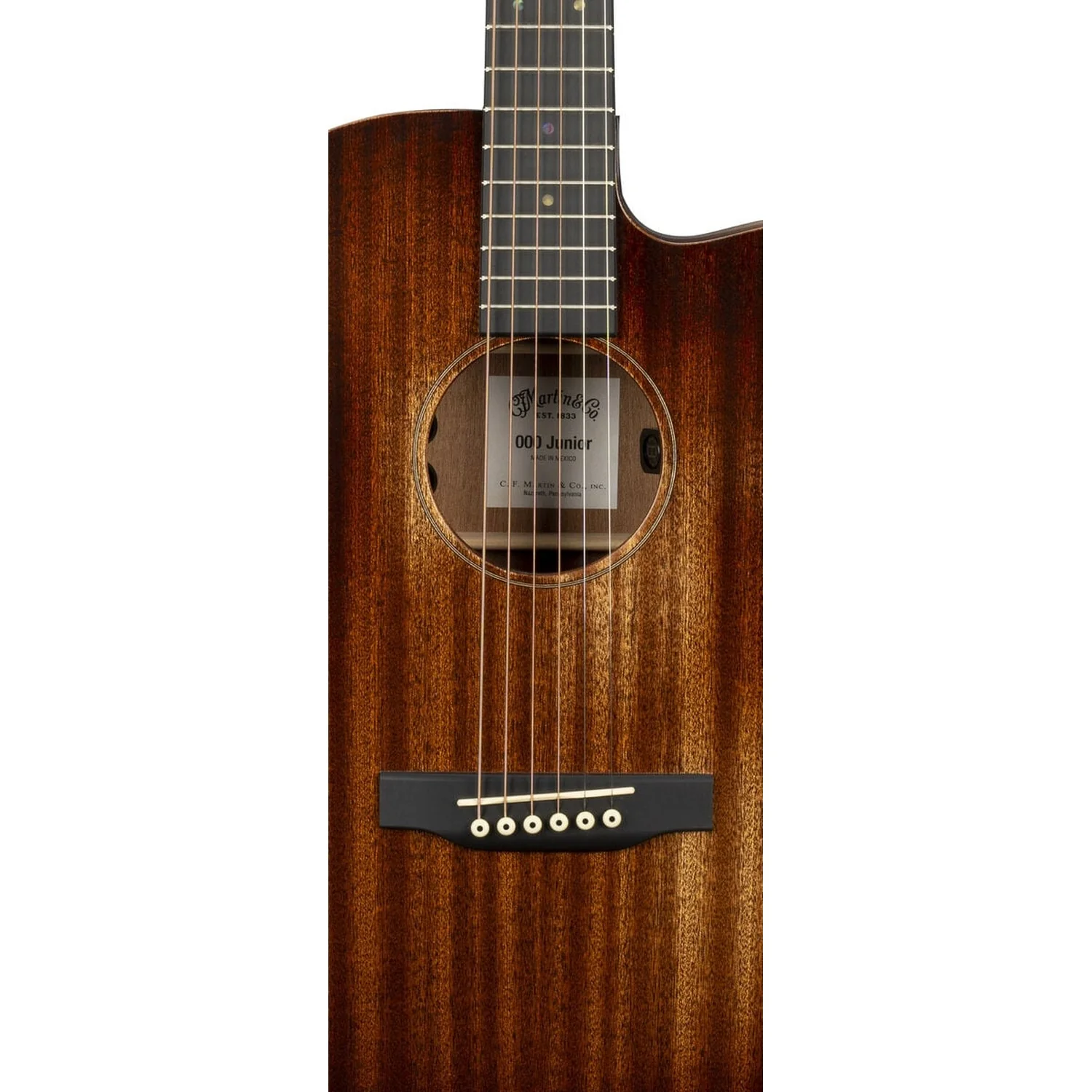 CF Martin 000C Junior E StreetMaster 6 String Electro Acoustic Guitar - Image 3