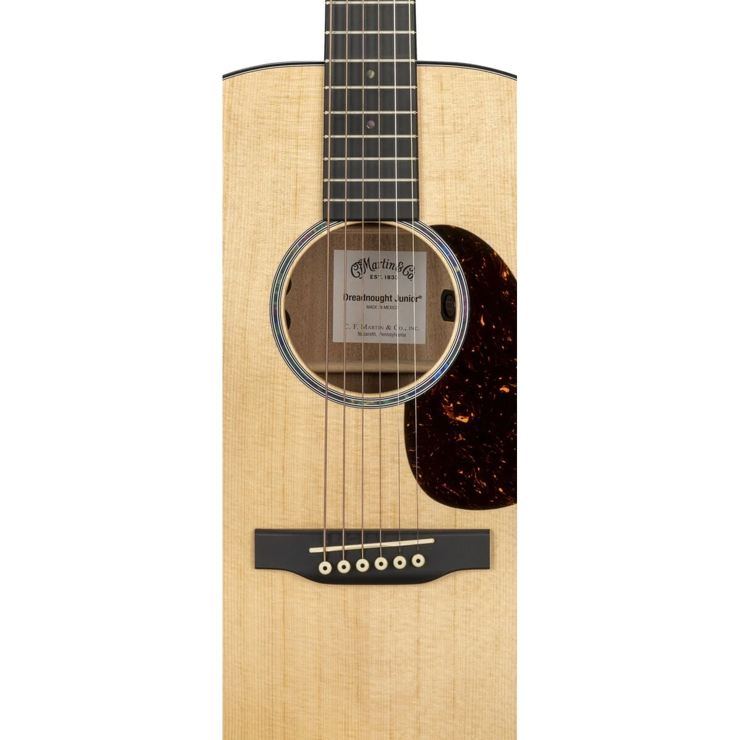 CF Martin D Junior E  Dreadnought Junior Travel 6 String Electro Acoustic Guitar - Image 3