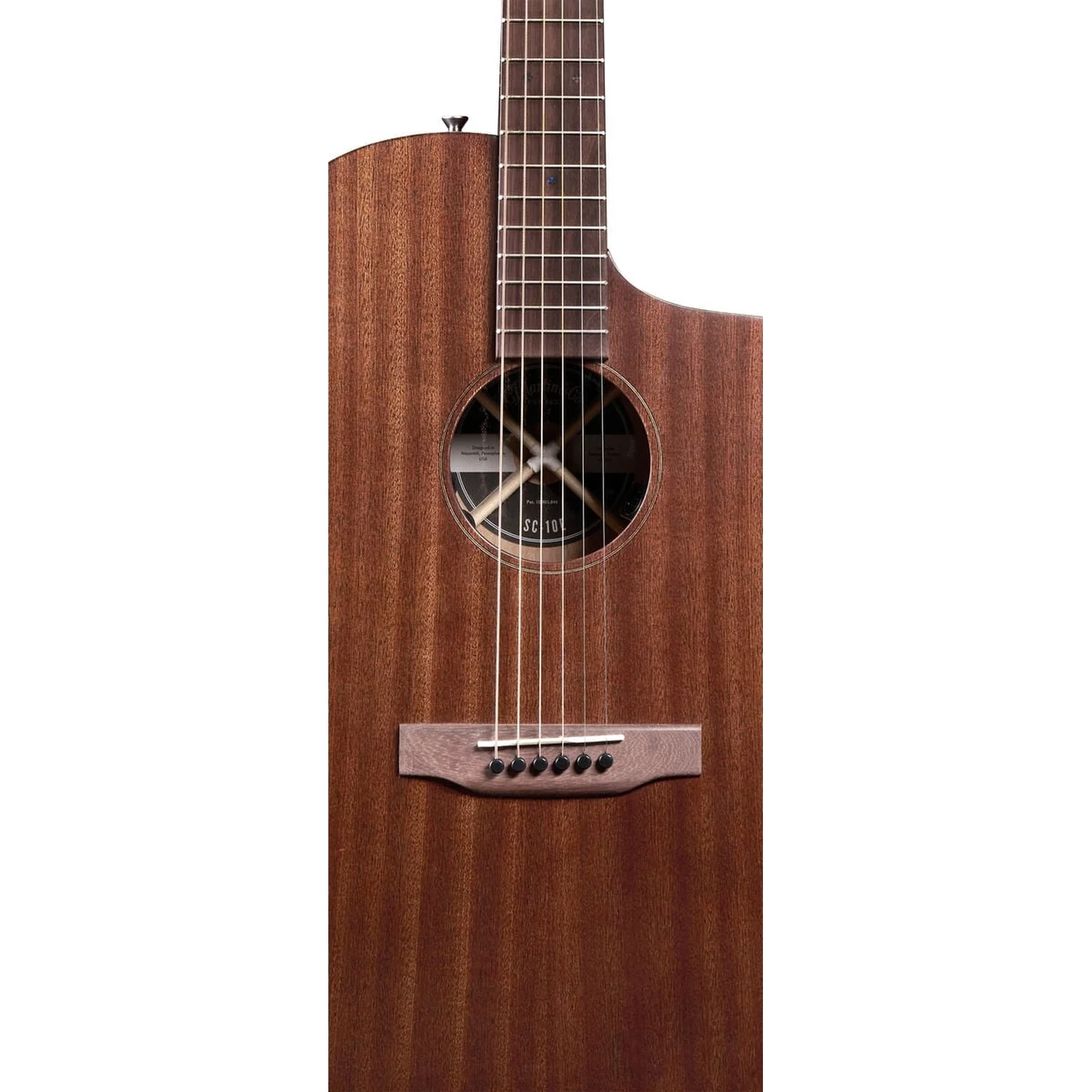 CF Martin SC-10E Modern Sapele Road Series 6 String Electro Acoustic Guitar - Image 3