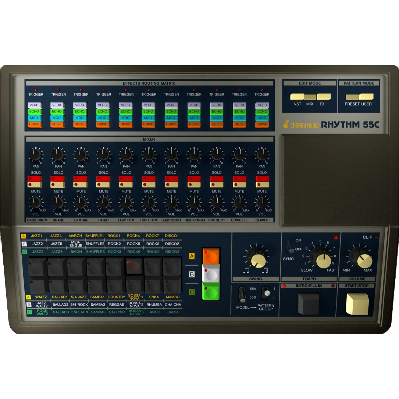 Cherry Audio KR-55C Drum Machine – Professional Audio Software & Plugin - Image 3