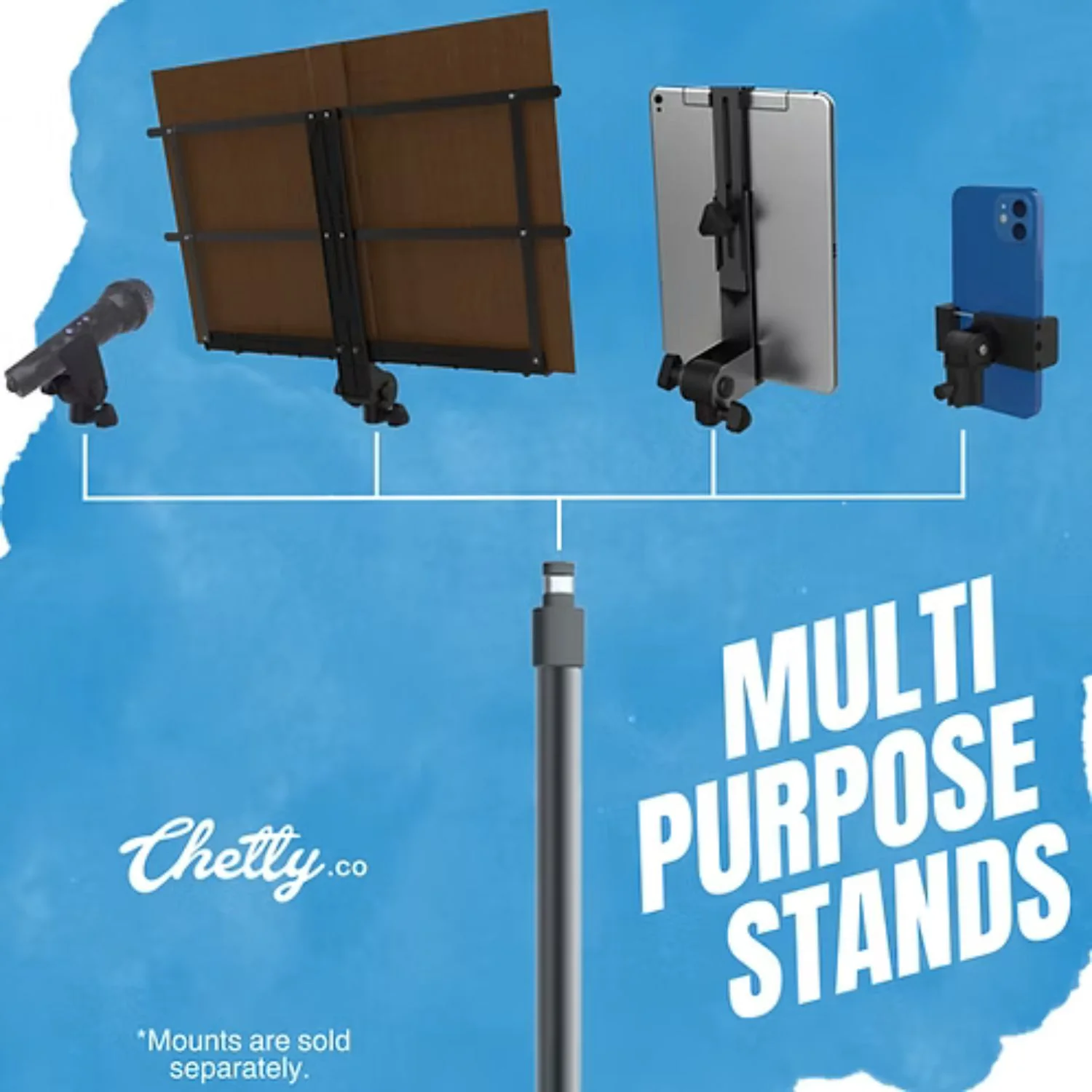 Chetty DT15 3-in-1 Portable Tripod Stand for Laptop Tablet Phone - Image 7