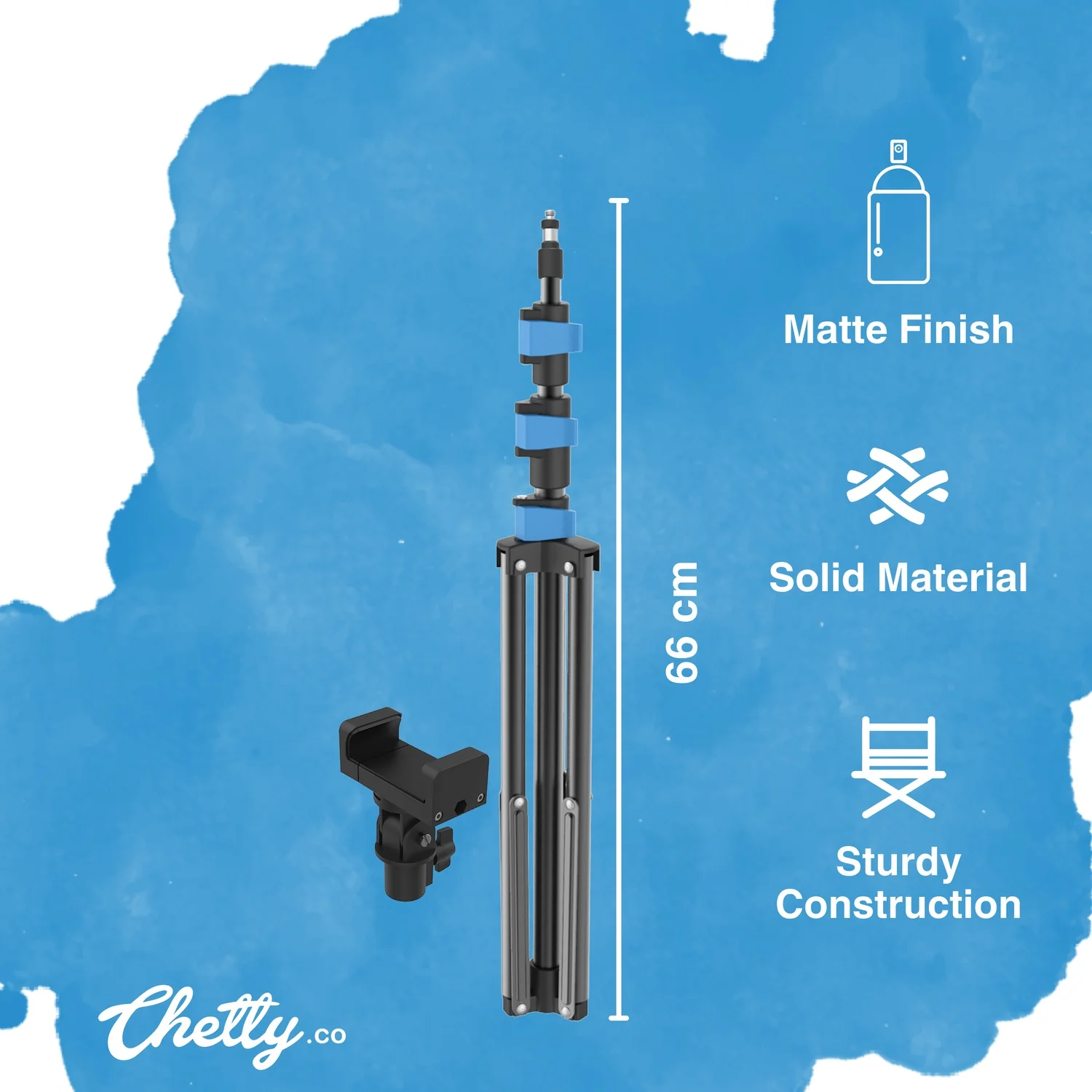 Chetty DT29 Collapsible Tripod Phone Stand - Image 4