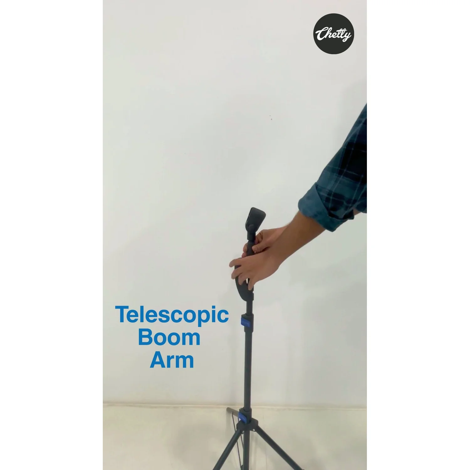Chetty MT11 Tripod Microphone Stand with Telescopic Boom Arm - Image 8