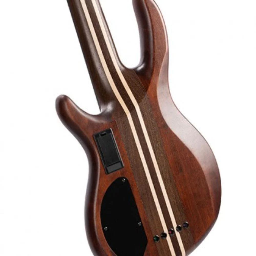 Cort A5 Ultra Ash 5 String Bass Guitar with Case - Etched Natural Black - Image 3