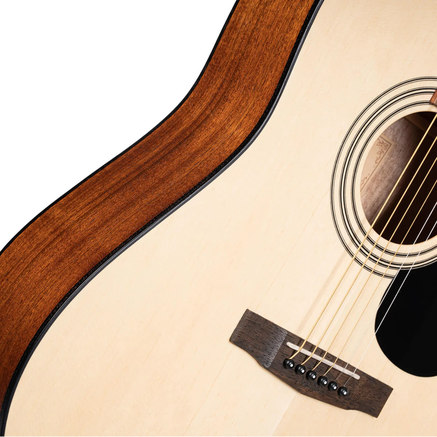Cort AD810LH-OP Dreadnought Left Handed Acoustic Guitar - Open Pore - Image 4