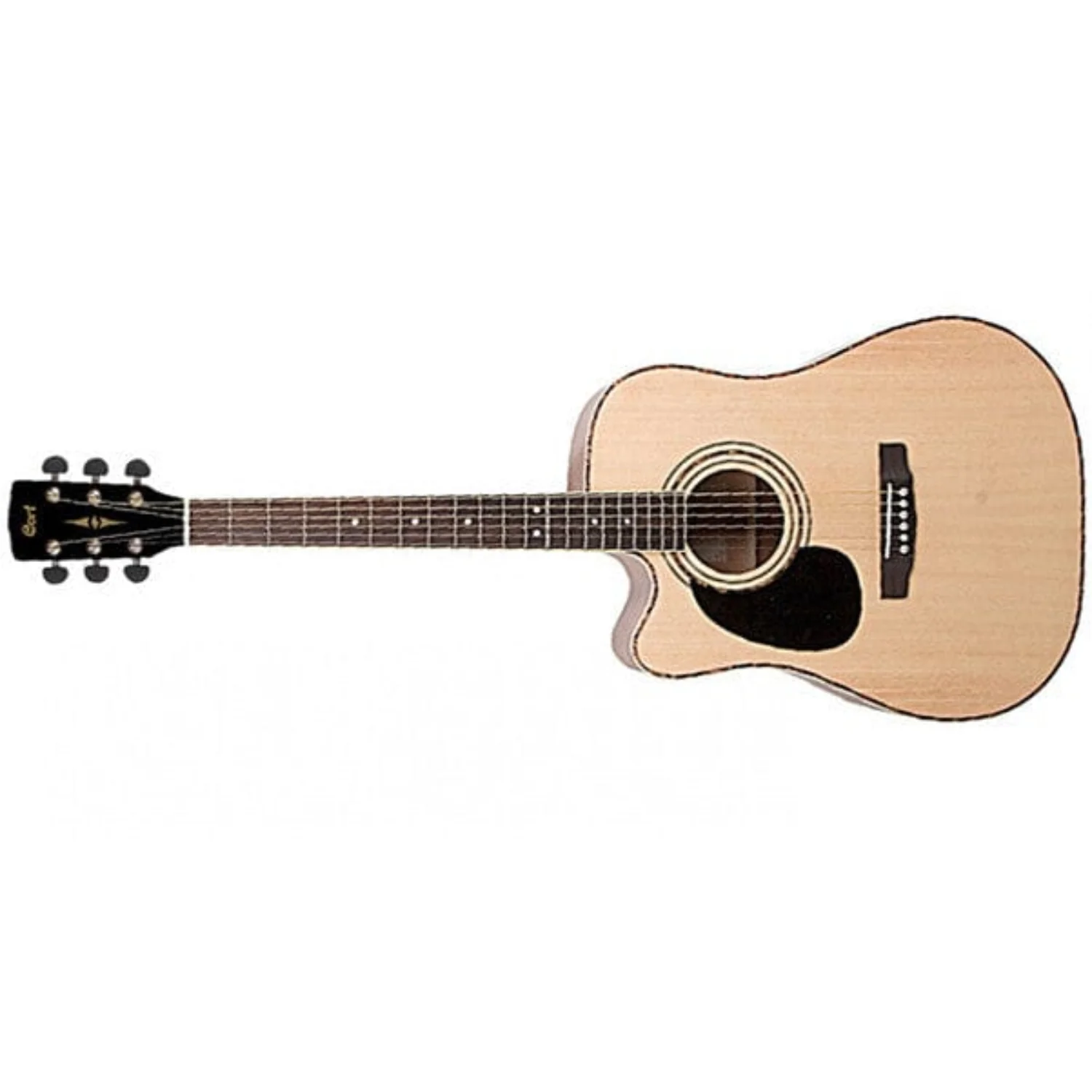 Cort AD880CE Left Handed Electro-Acoustic Guitar - Natural Satin