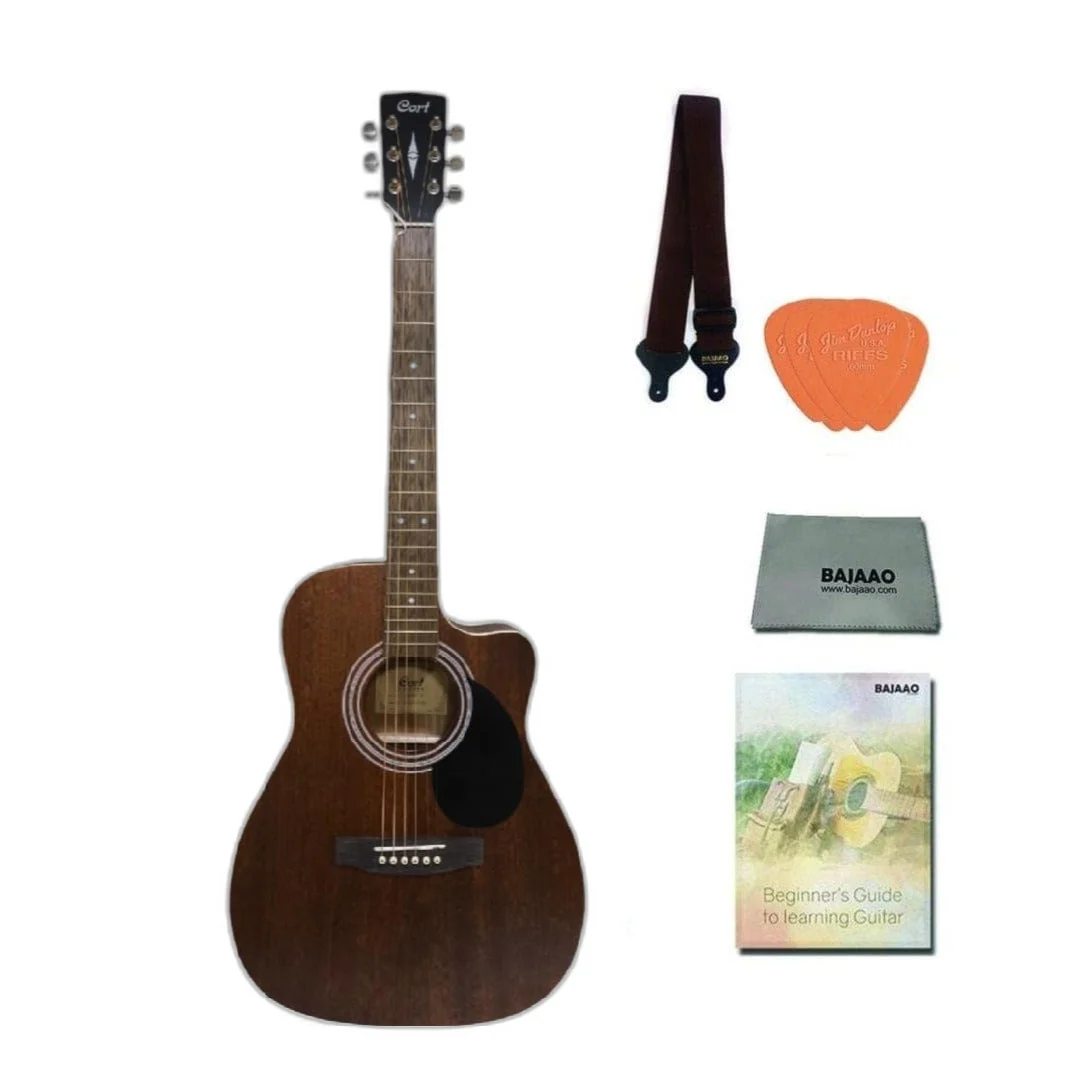 Cort AF500C Standard Series Cutaway 6 String Acoustic Guitar - Image 38
