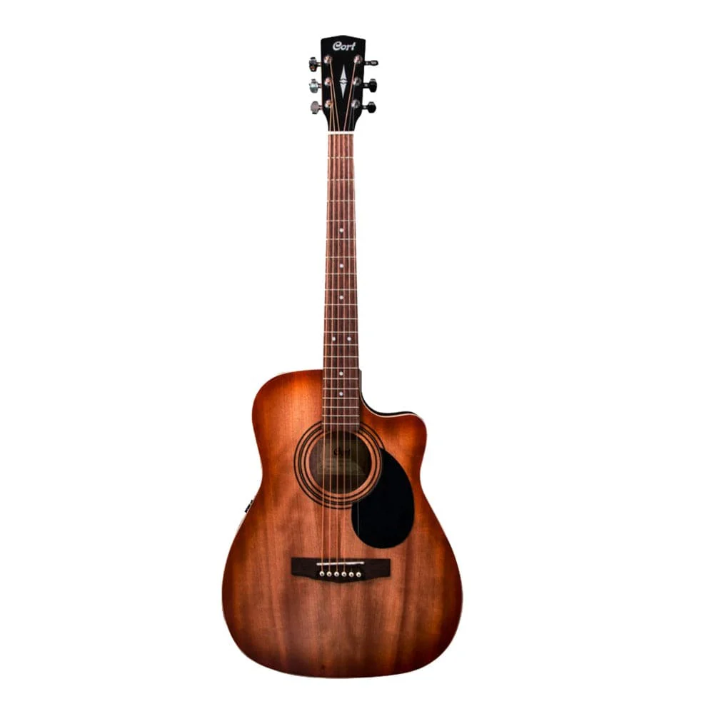 Cort AF500CE Standard Series Open Pore Electro Acoustic Guitar with Gigbag, Strap, Picks, Polishing Cloth & Ebook - Image 14