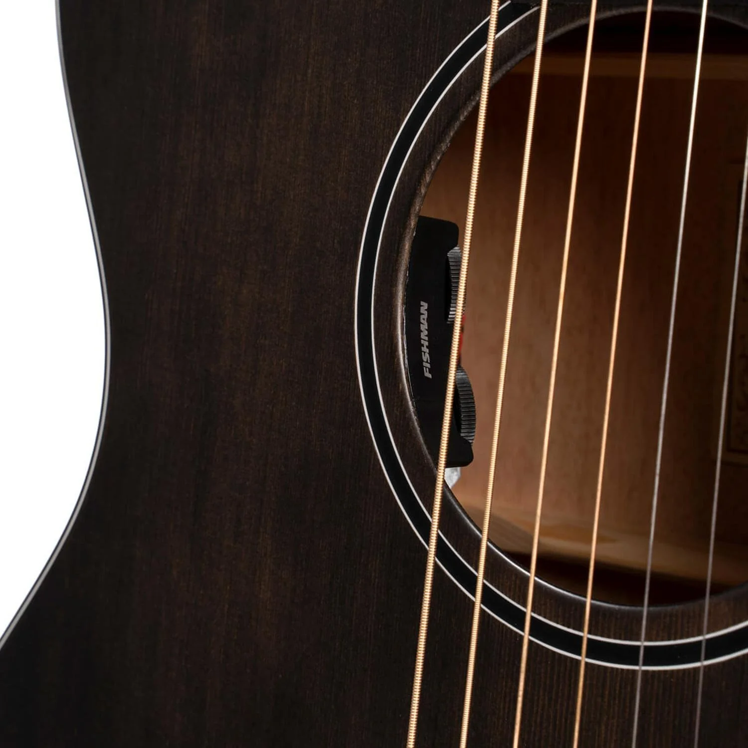 Cort Core OC Spruce 6-Strings Electro Acoustic Guitar With Bag- Open Pore Trans Black - Image 4