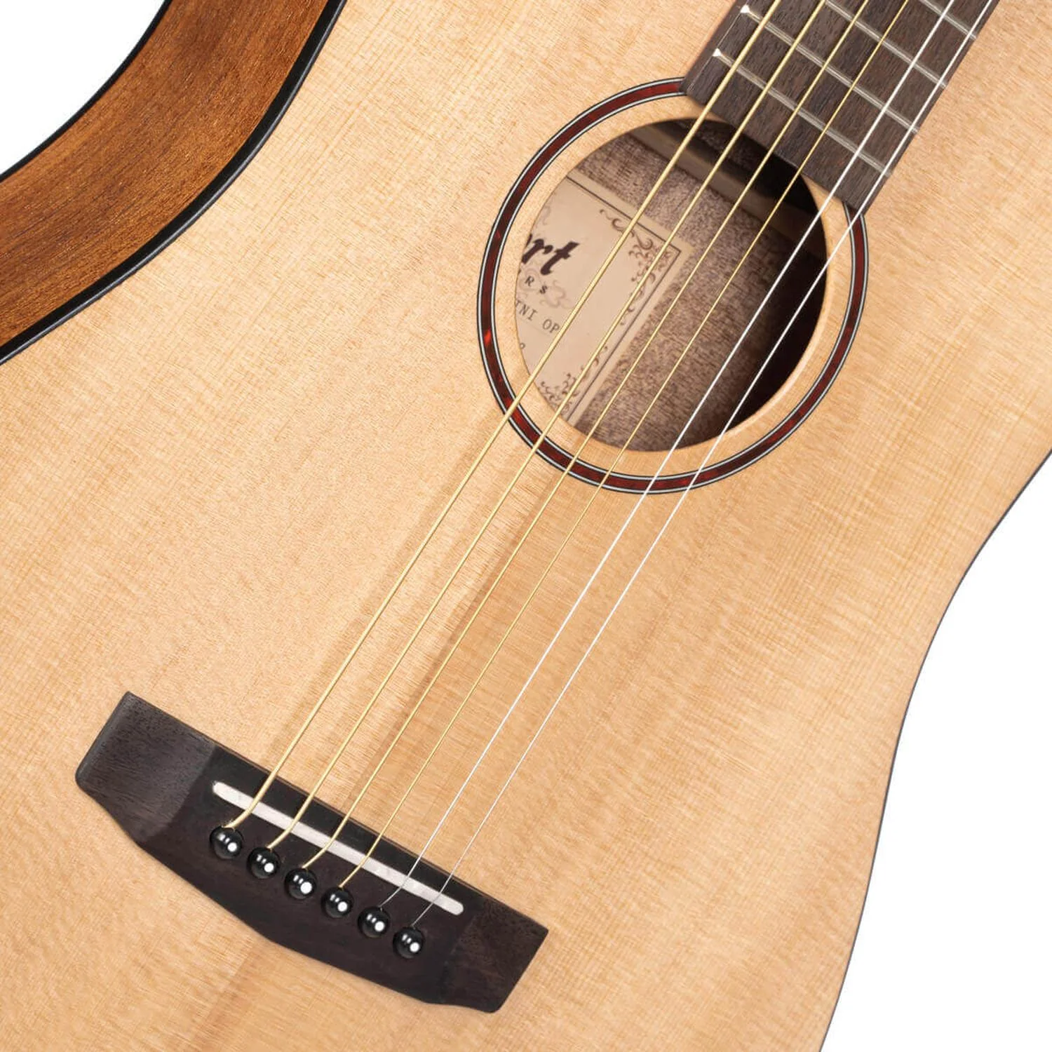 Cort Earth Mini 6 String Acoustic Guitar with Bag - Image 4