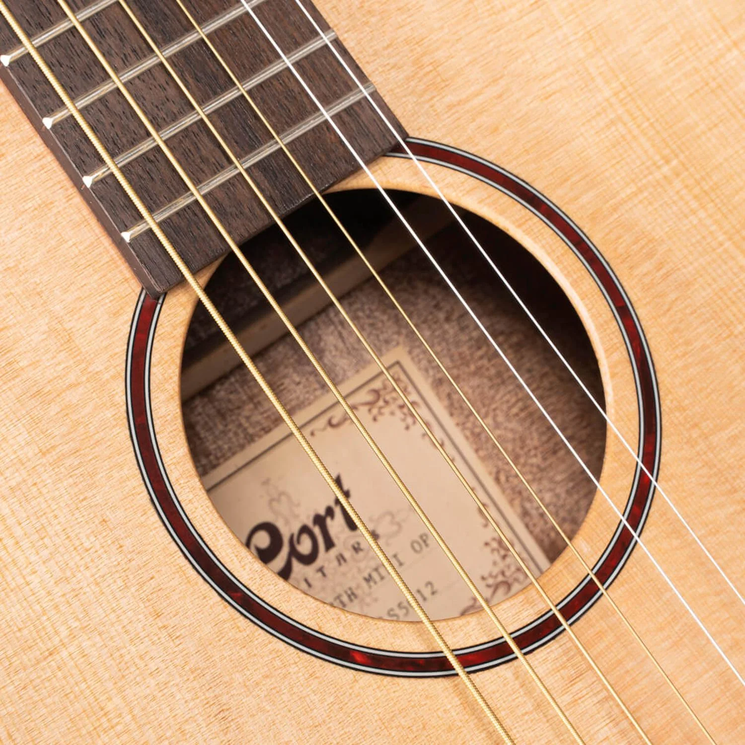 Cort Earth Mini 6 String Acoustic Guitar with Bag - Image 7