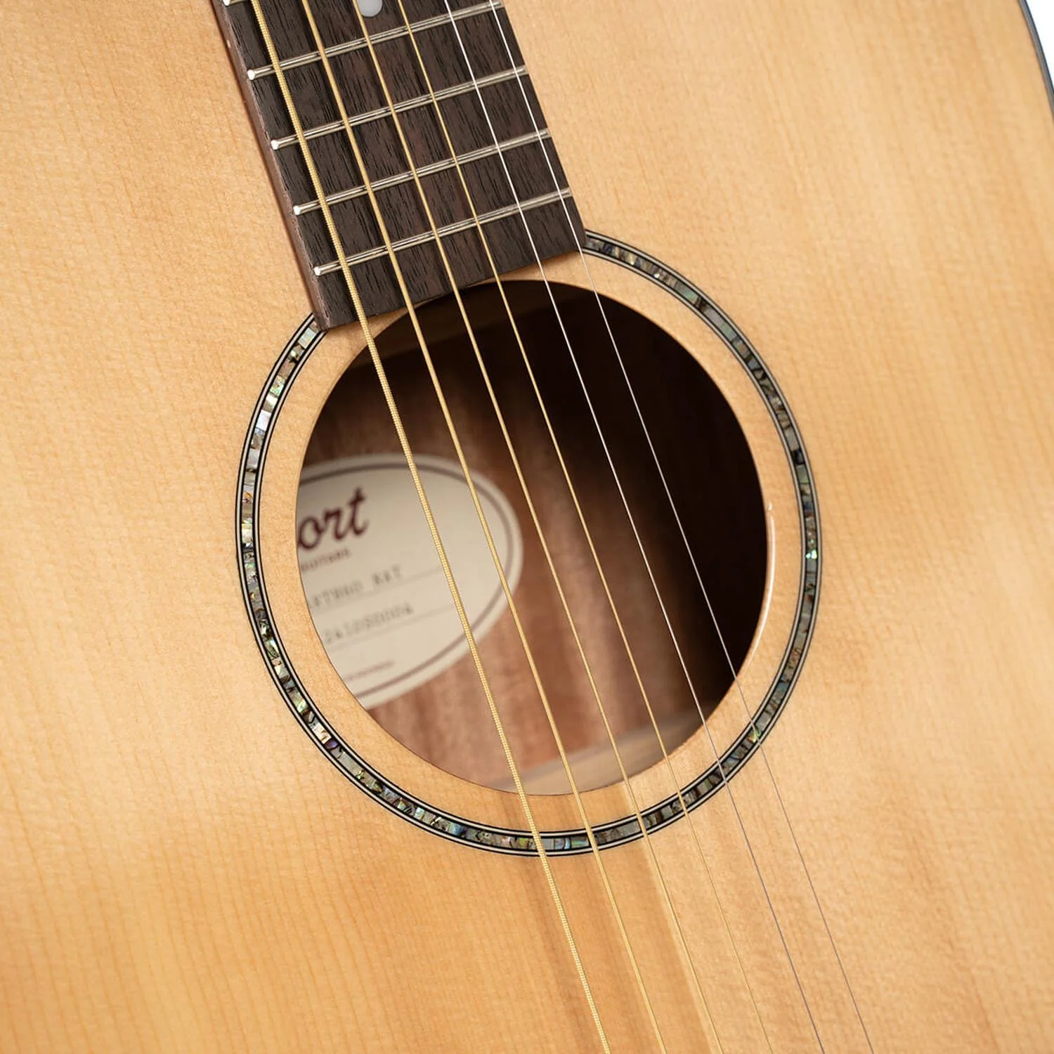 Cort EARTH60 6 String Acoustic Guitar - Image 3