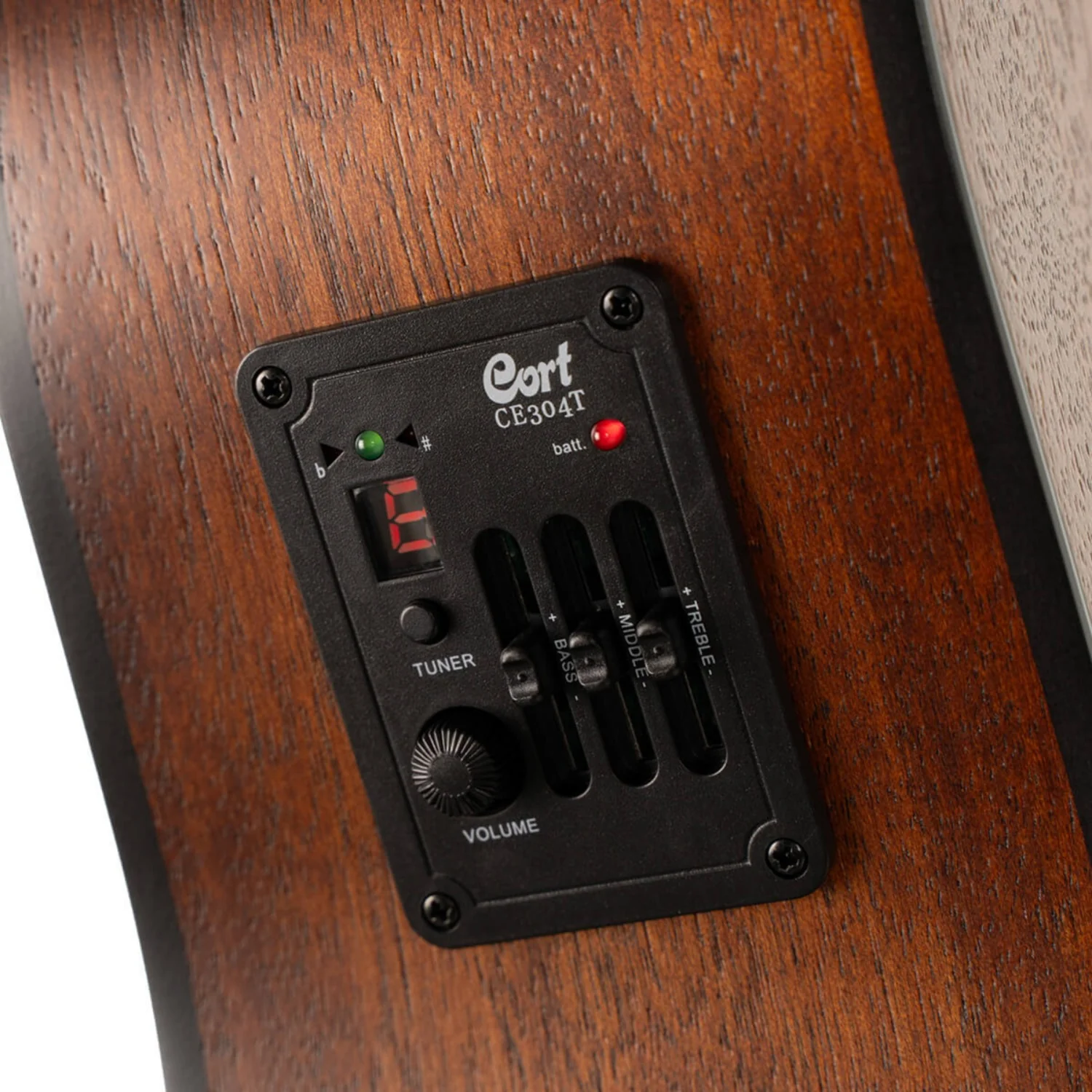 Cort Earth60MCE Semi 6 String Electro Acoustic Guitar - Image 8