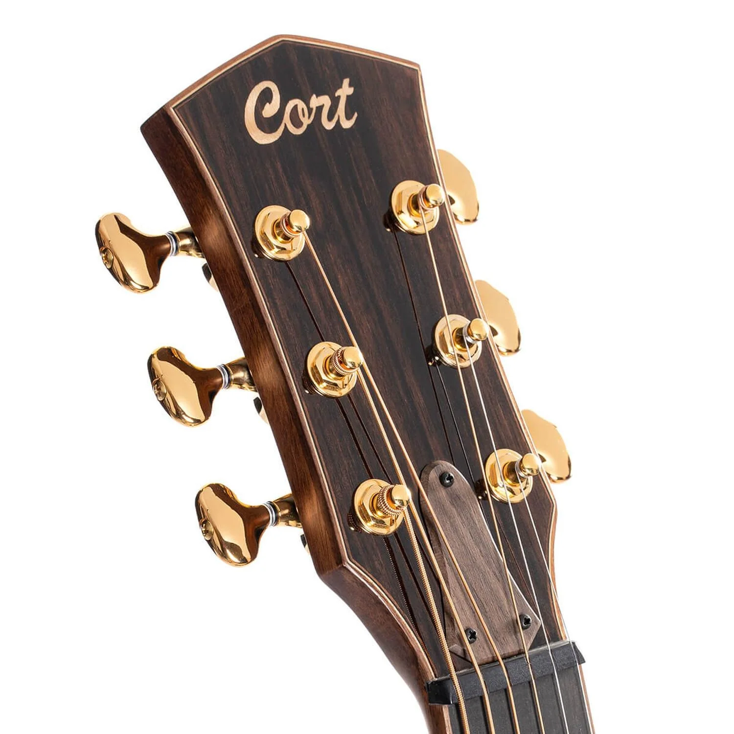 Cort Modern Black 6 String Electro Acoustic Guitar - Trans Black Gloss - Image 6