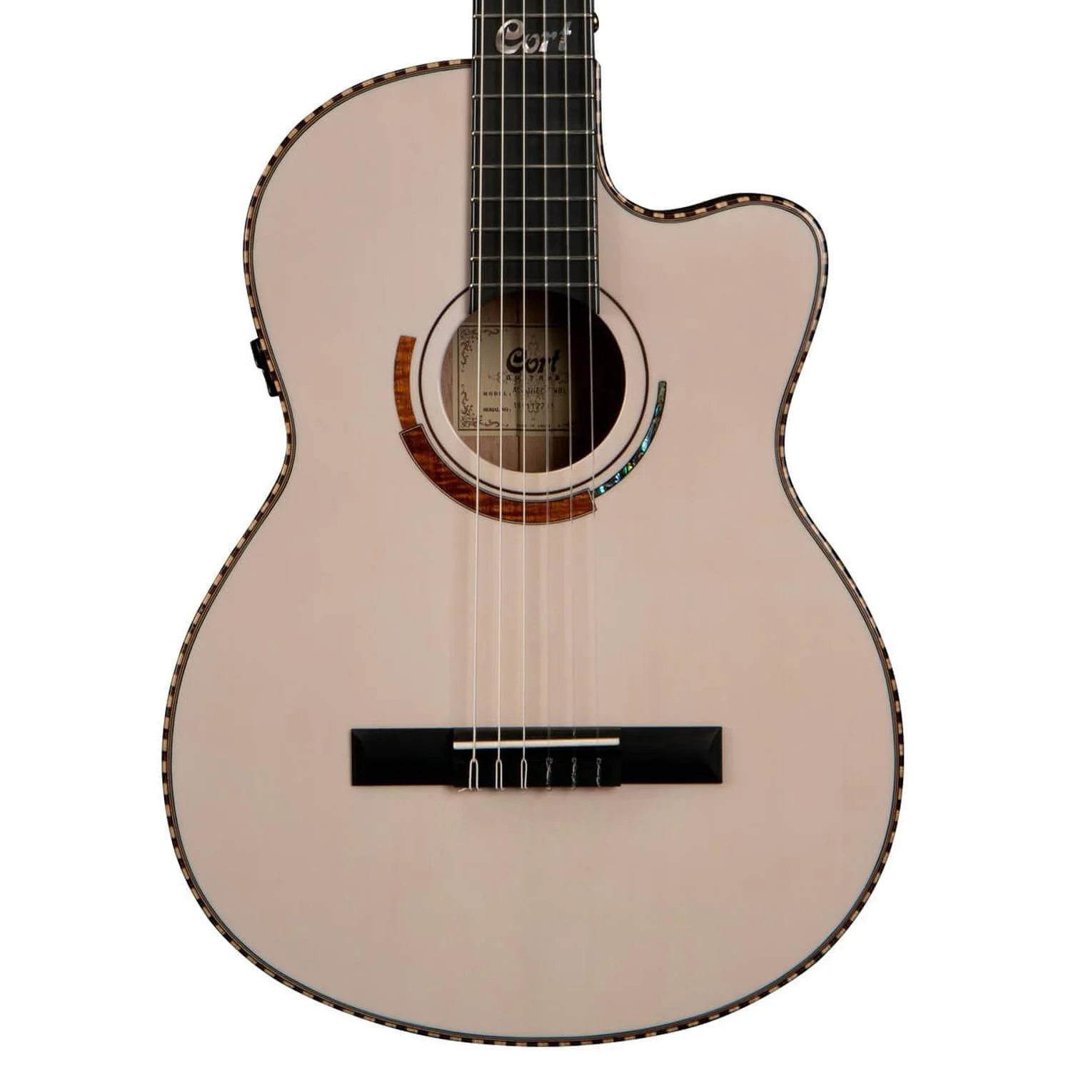 Cort Sol Encanto 6 String Semi Acoustic Guitar with Case - Image 2
