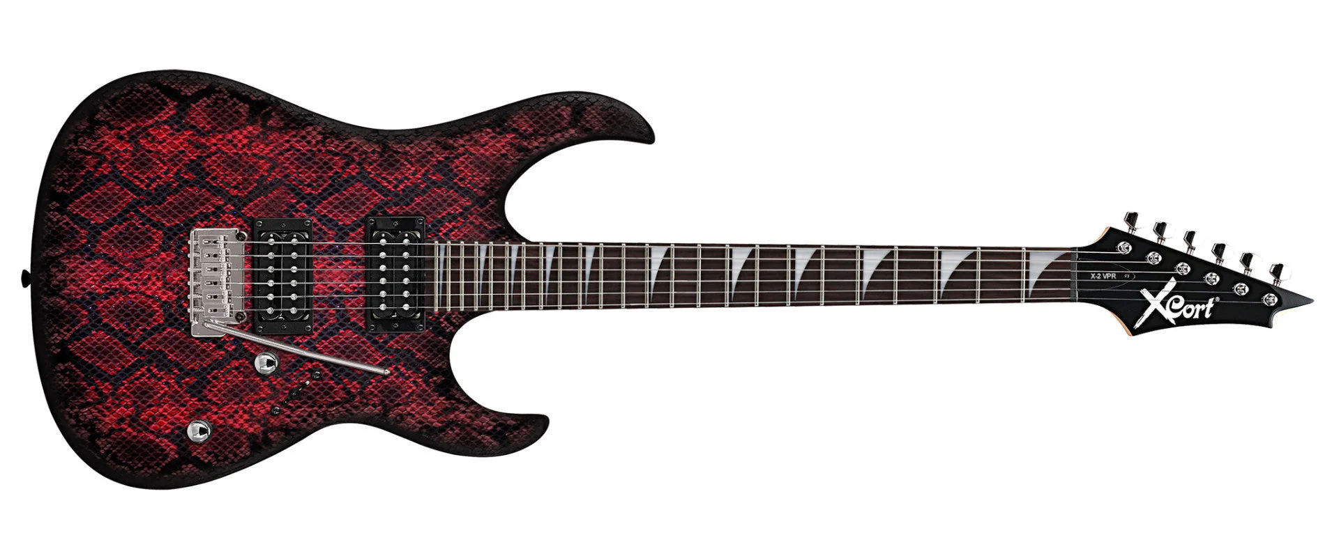 Cort X2VPRDRS Unique Snakeskin Look Electric Guitar