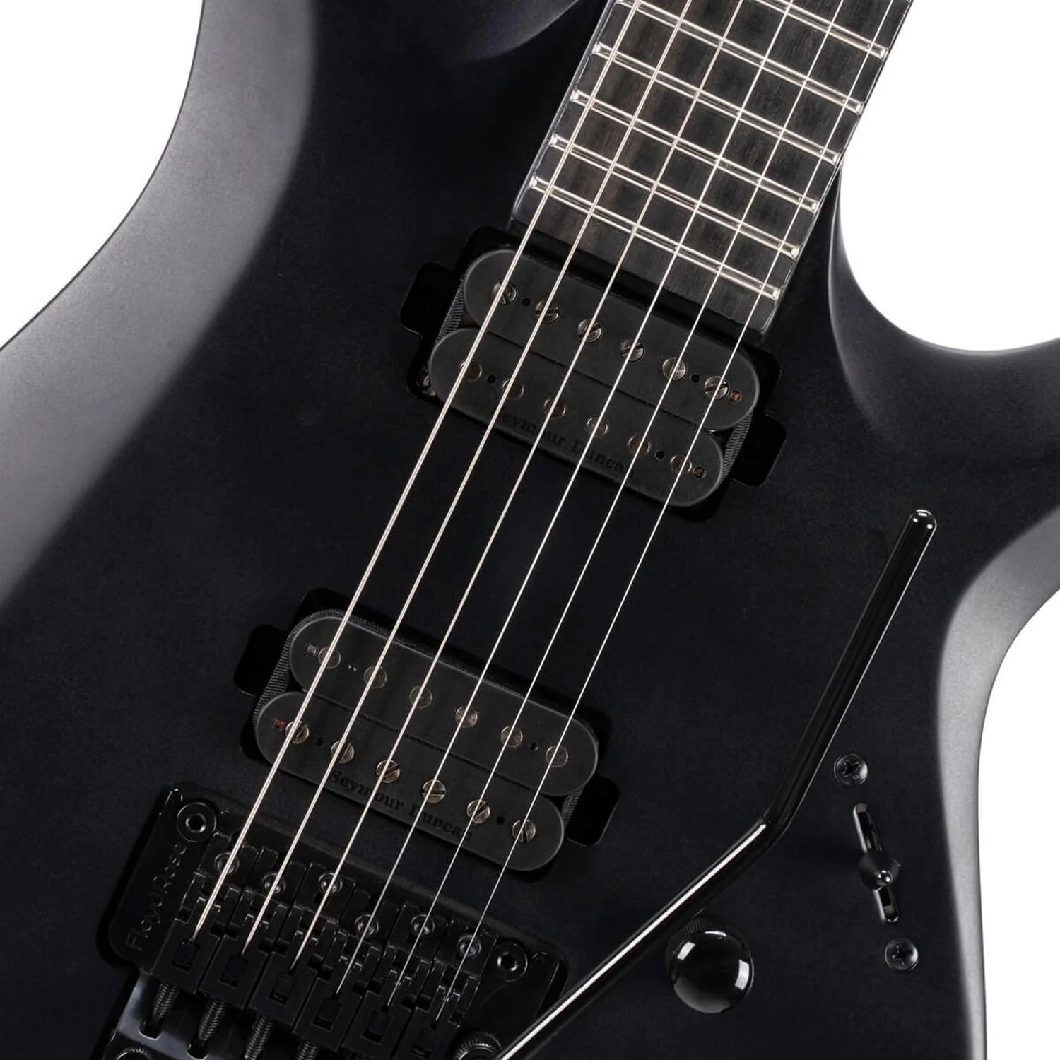 Cort X500 Menace 6 String Electric Guitar - Black Satin - Image 3