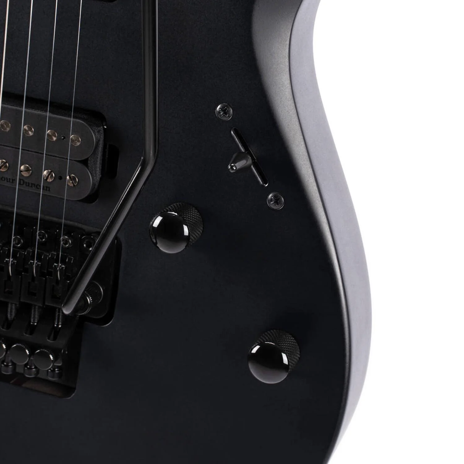Cort X500 Menace 6 String Electric Guitar - Black Satin - Image 6