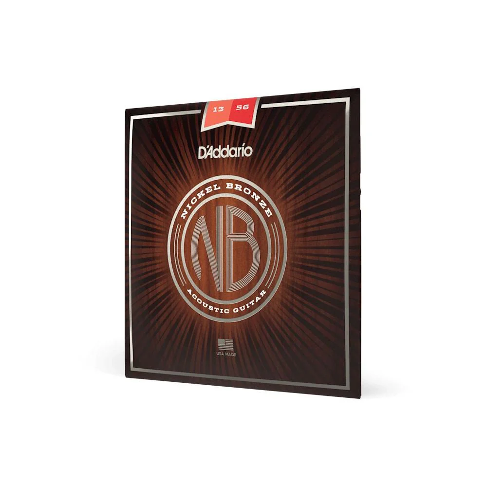 D'Addario NB1356 Nickel Bronze Medium Acoustic Guitar String Set