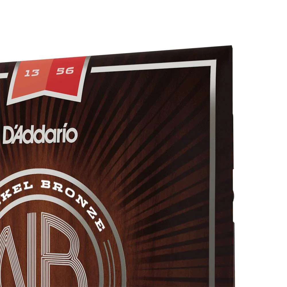 D'Addario NB1356 Nickel Bronze Medium Acoustic Guitar String Set - Image 4
