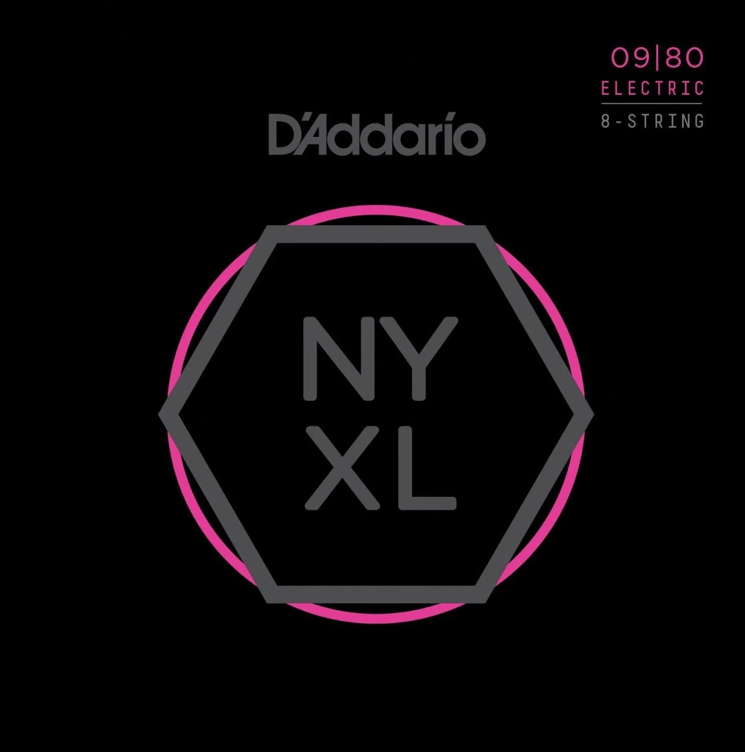 D'Addario NYXL0980 - Nickel Wound Electric Guitar Strings 8-String