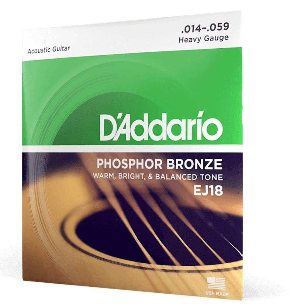 D'Addario Phosphor Bronze  Heavy Acoustic Guitar String Set - Image 2