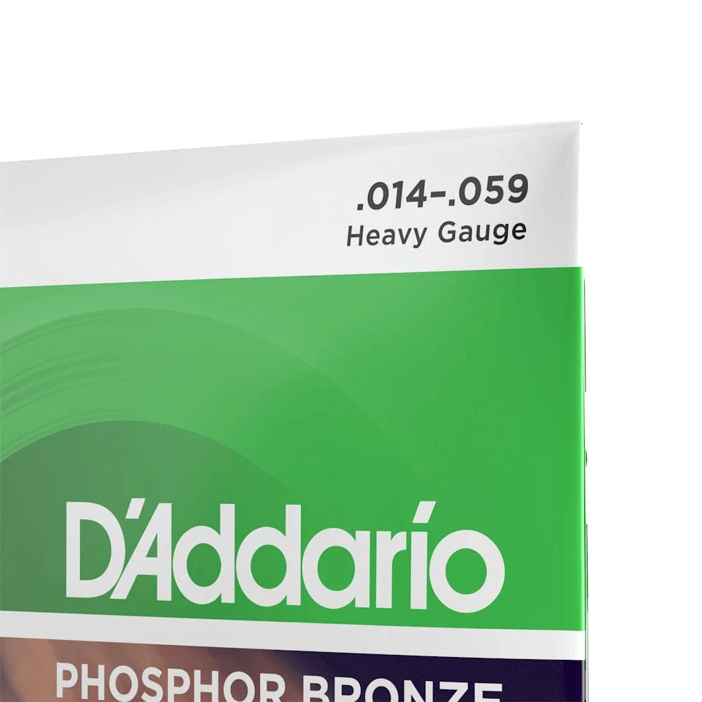 D'Addario Phosphor Bronze  Heavy Acoustic Guitar String Set - Image 4