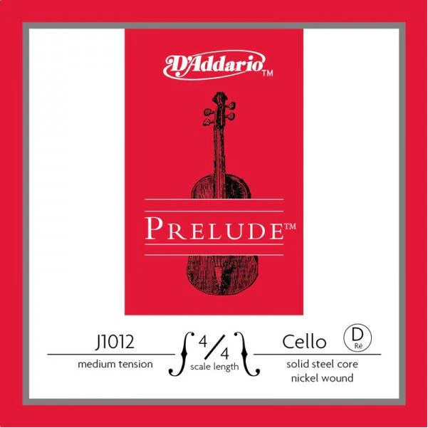 D'Addario Prelude J1012 4/4M D-Medium Cello String Set