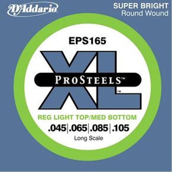 D'Addario EPS165 Light Top/Medium Bottom Long Scale Bass Strings