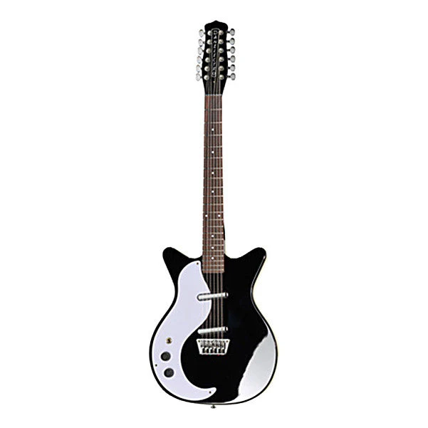 Danelectro 59 Dano 12 Left Handed Semi Hollow Electric Guitars - Black