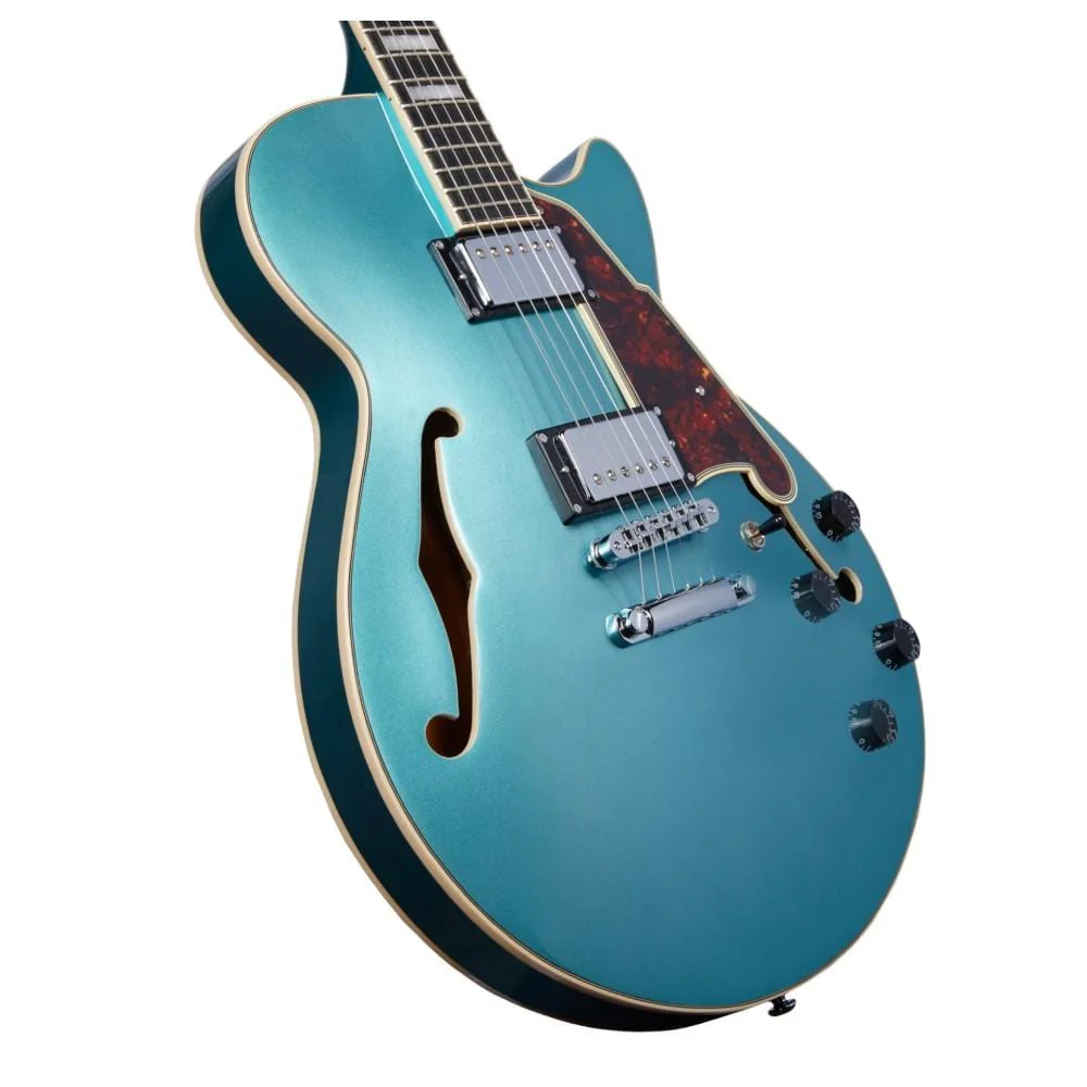 D'Angelico DAPSS Premier SS 6 String Electric Guitar - Tailpiece - Image 2