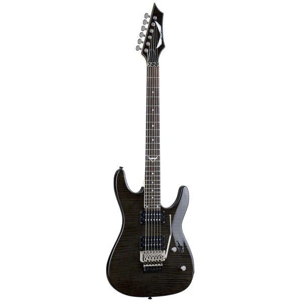 Dean Custom 350 Floyd Electric Guitar - Trans Black