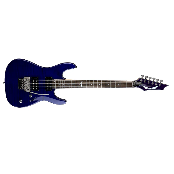 Dean Custom 350 Floyd Electric Guitar - Trans Blue