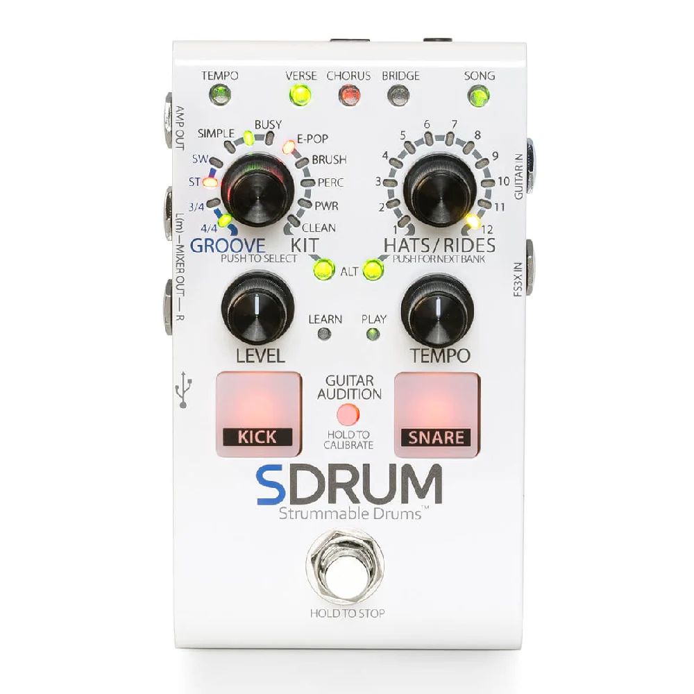 Digitech Sdrum V-04 Strummable Drum Pedal
