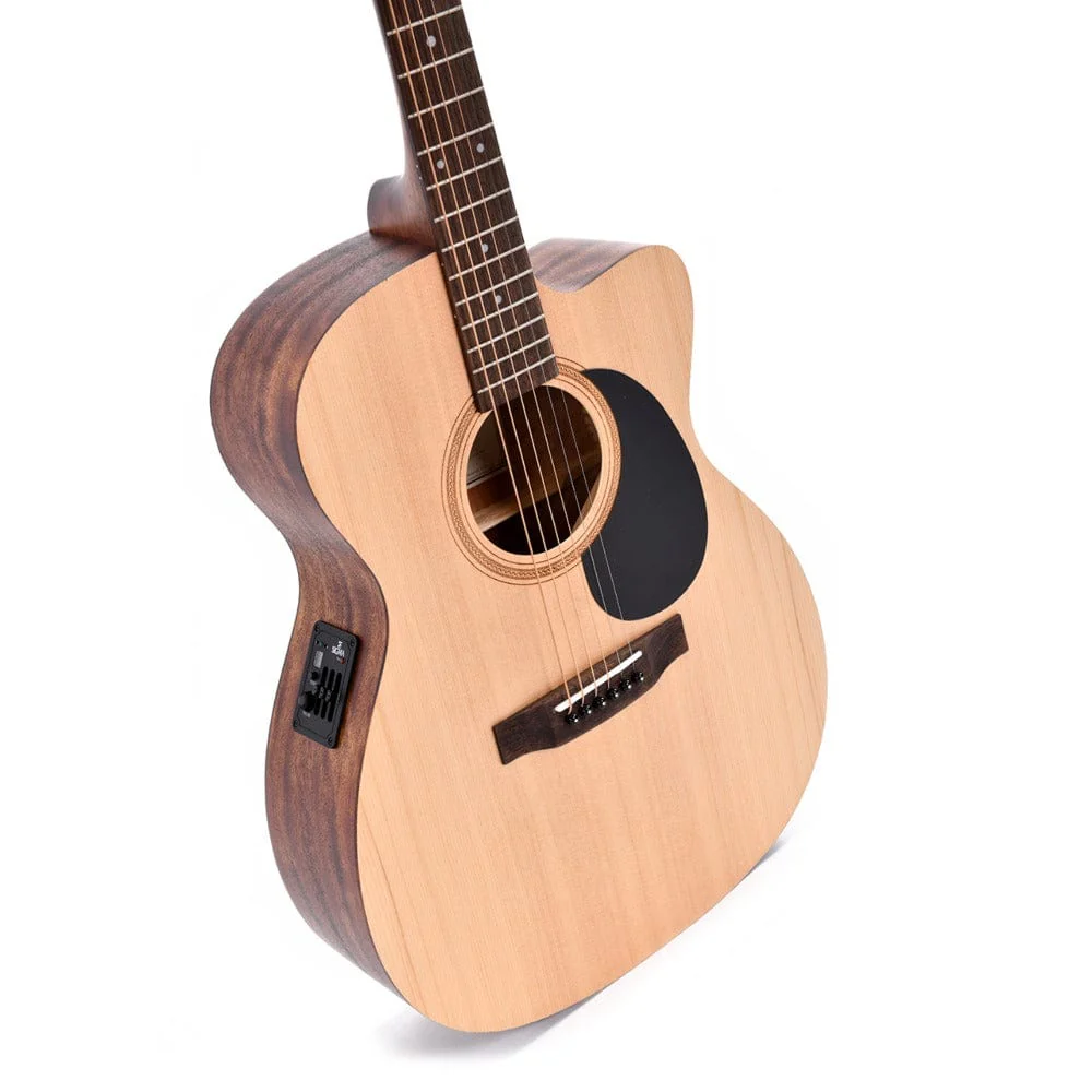 Ditson 000C-10E 6 String Electro Acoustic Guitar - Natural - Image 3