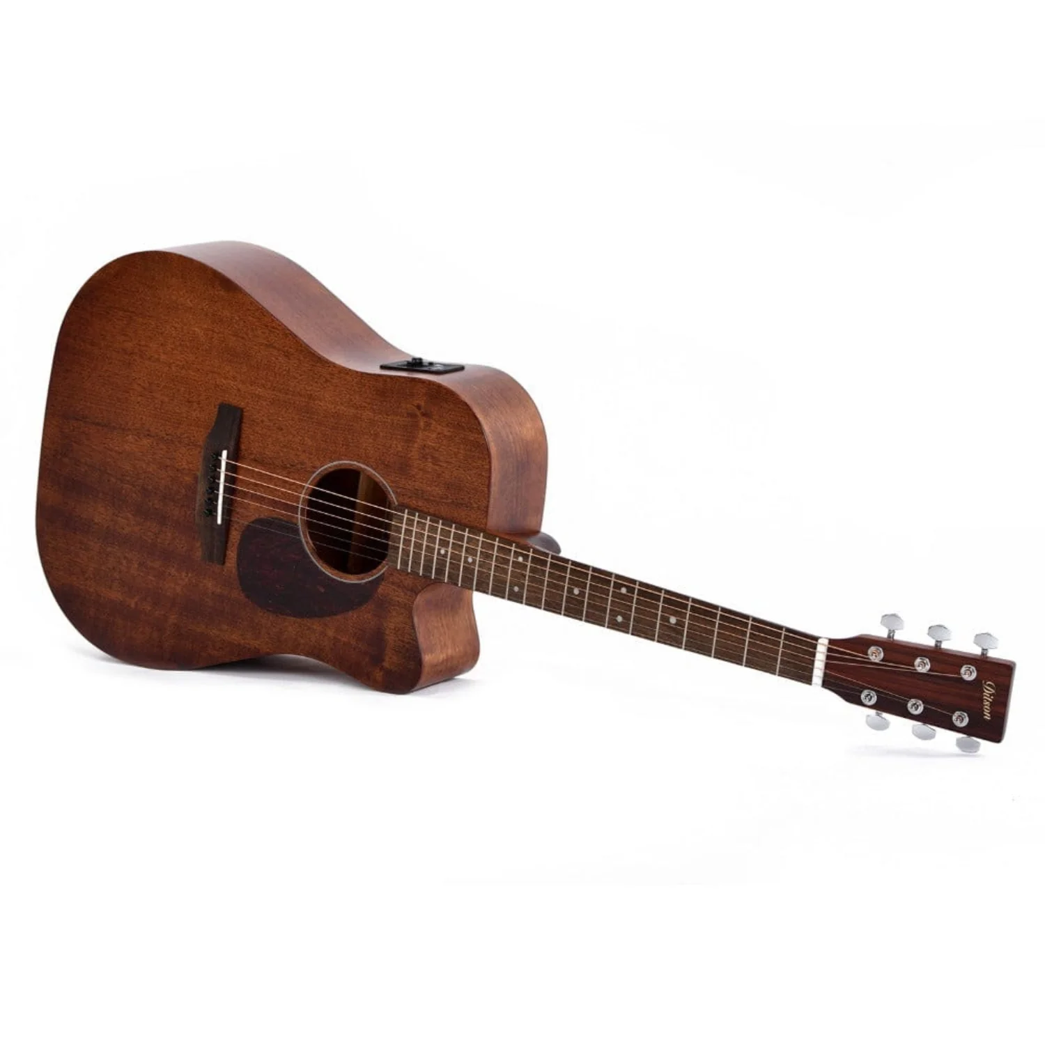 Ditson DC-15E Cutaway 6 String Electro Acoustic Guitar - Mahogany - Image 2