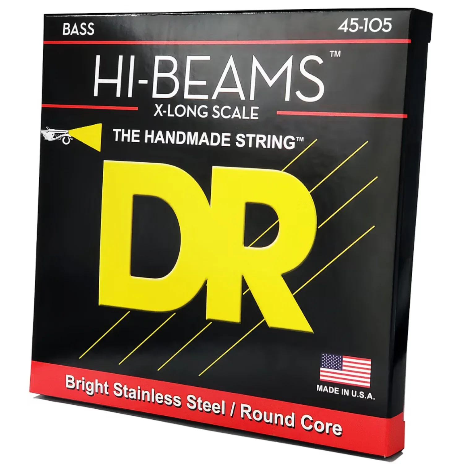 DR LMR-45 Hi-Beam Stainless Steel X-Long Medium Bass Guitar Strings Set - .045-.105 - Image 2